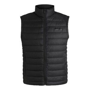 BOSS by Hugo Boss Men's Logo Foldable Padded Vest In Black, Size 44R